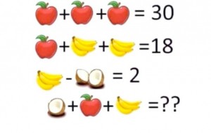 Mollë, banane dhe arrë kokosi, zgjidhni kuicin