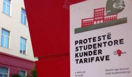 Tarifa e shkollimit, protestojnë studentët