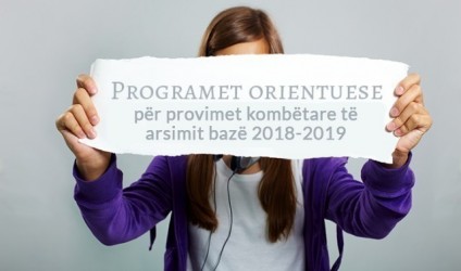 Programet orientuese për provimet kombëtare të arsimit bazë 2018-2019