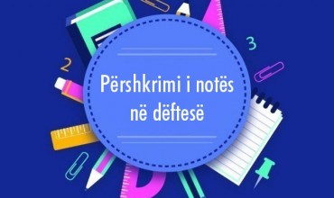 Përshkrimi i notës në dëftesë