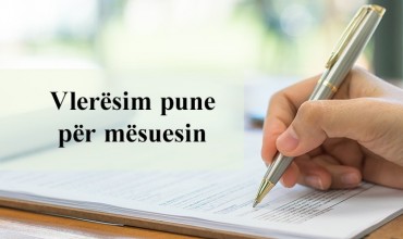 Formular  vlerësimi i performancës së mësuesit