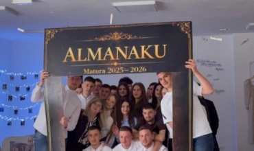 "Almanaku i maturant&euml;ve 2025-2026", kujtes&euml; krijuese nga nx&euml;n&euml;sit e Gjimnazit "Gjergj Kastrioti Sk&euml;nderbeu" Kruj&euml;