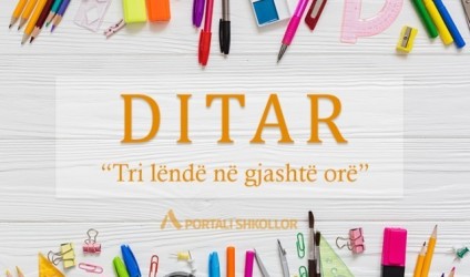 Ditari, gjuha shqipe VI