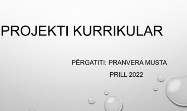 Projekti kurrikular si pjesë e detyruar e portofolit/ Shembull konkret nga Pranvera Musta