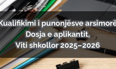 Material orientues mbi kualifikimin e punonj&euml;sve arsimor&euml; p&euml;r vitin shkollor 2025 - 2026 