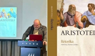 Romeo &Ccedil;ollaku, fitues i &Ccedil;mimit t&euml; Madh t&euml; P&euml;rkthimit 2024 p&euml;r &ldquo;Retorika&rdquo; e Aristotelit