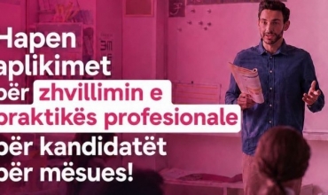 Hapen aplikimet p&euml;r praktik&euml;n profesionale p&euml;r kandidat&euml;t p&euml;r m&euml;sues